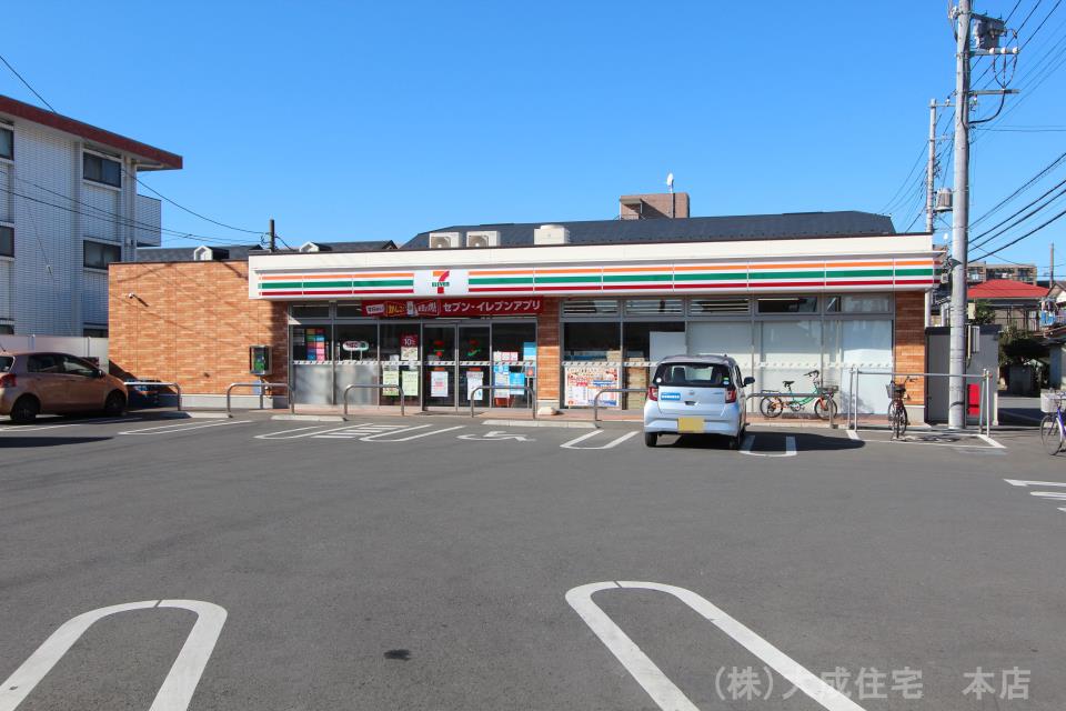 コンビニ(350m)-セブンイレブン鶴ヶ島市役所通り店(徒歩４分につき、ちょっとしたお買い物に便利です。)