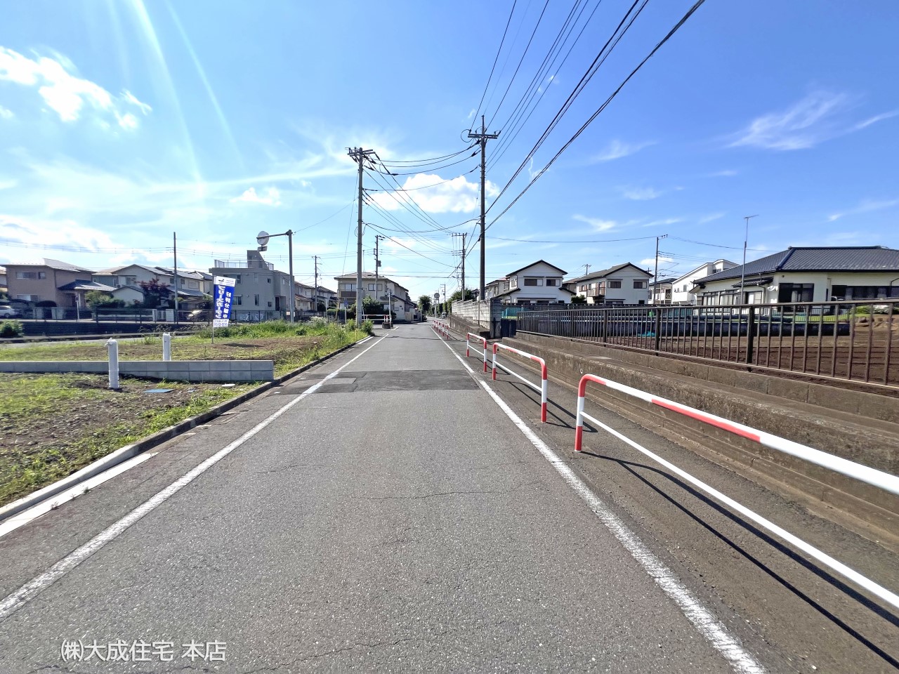 前面道路含む現地写真-2区画：現地写真2024.6.1撮影