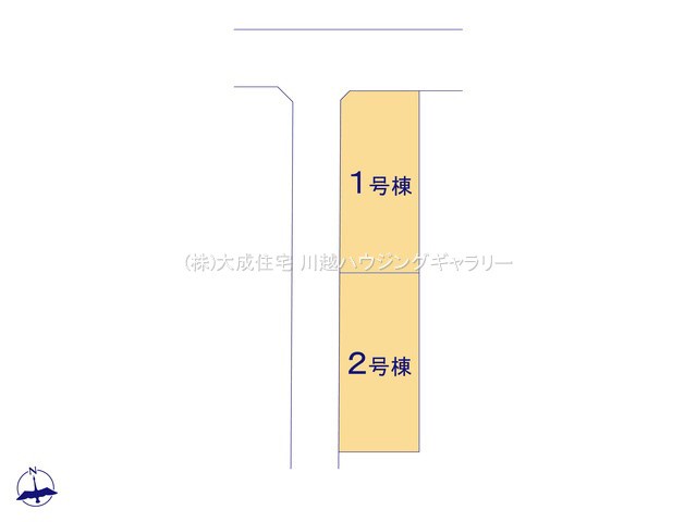 新築未入居　川越市山田1期 全体区画図