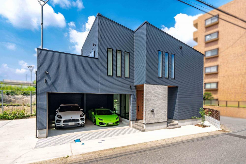 鶴ヶ島市 注文住宅：大人かっこいいガレージハウス